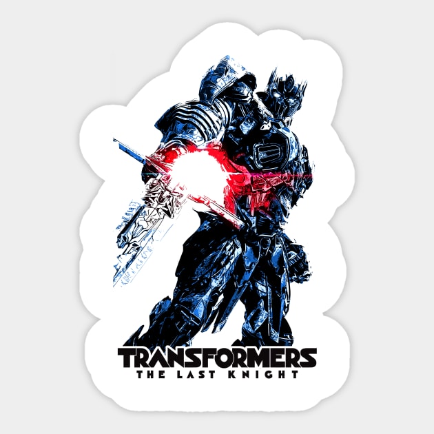 Transformers Optimus Knight Sticker by kaitokid